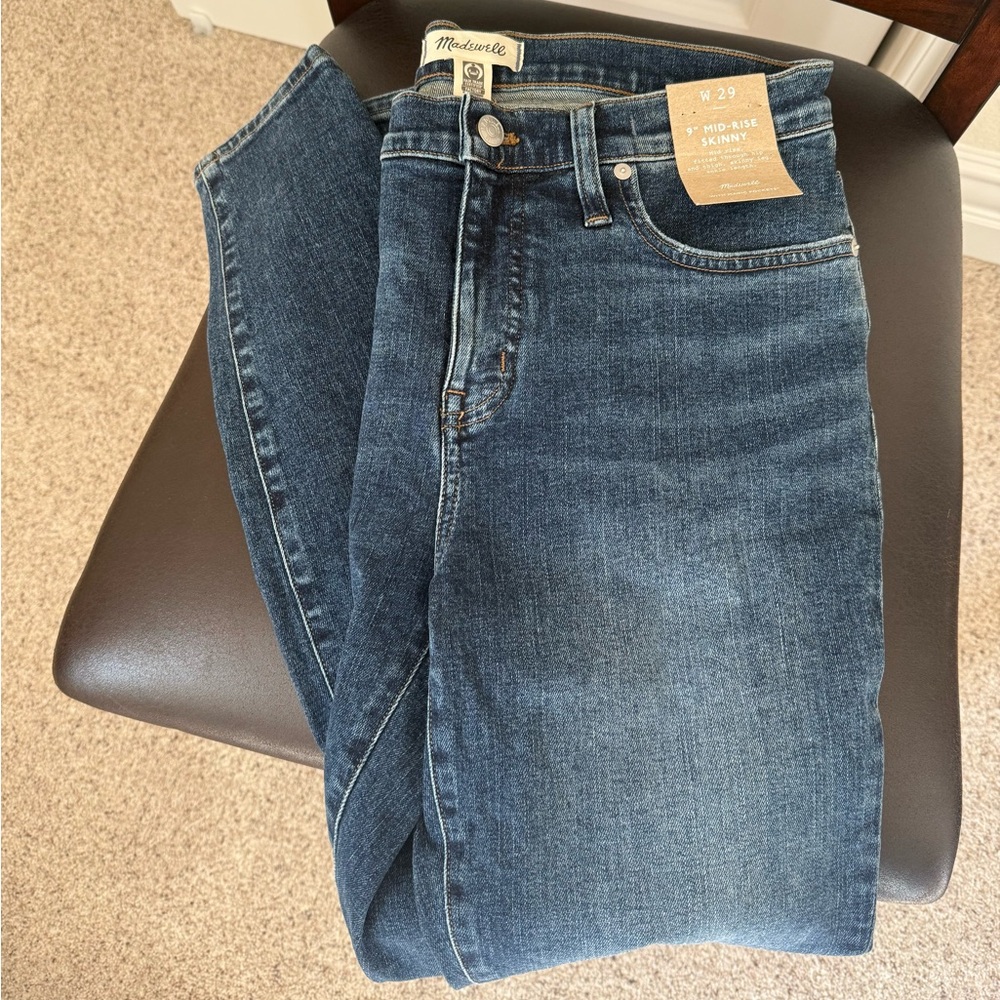 Madewell Mid-Rise Skinny Jeans in Classic Blue
